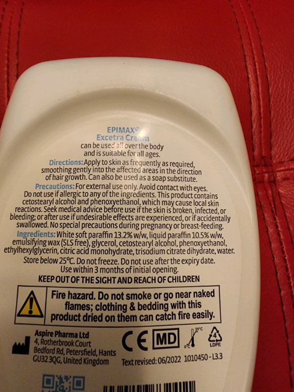 Epimax Excetra cream forDaily use in eczema, psoriasis & skincare