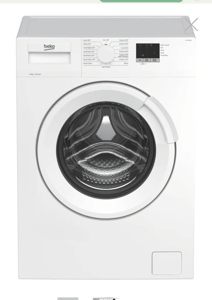Beko Washing Machine Used Like Brand New great 8KG 1200rpm