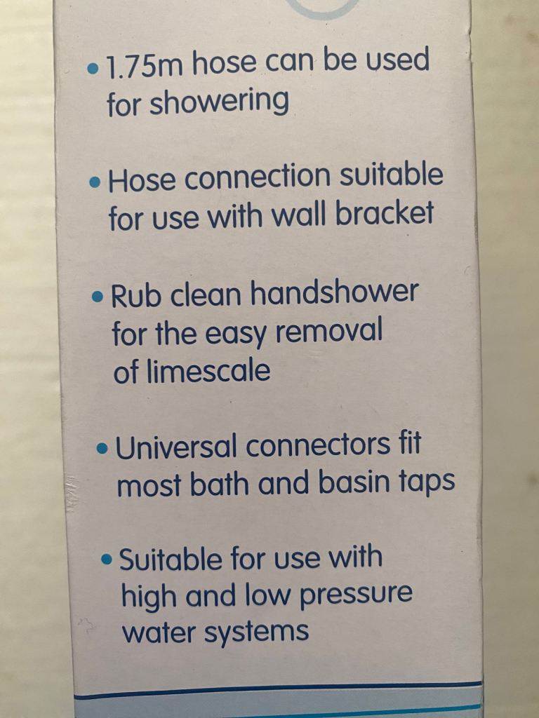 Croydex safe shower spray set . 