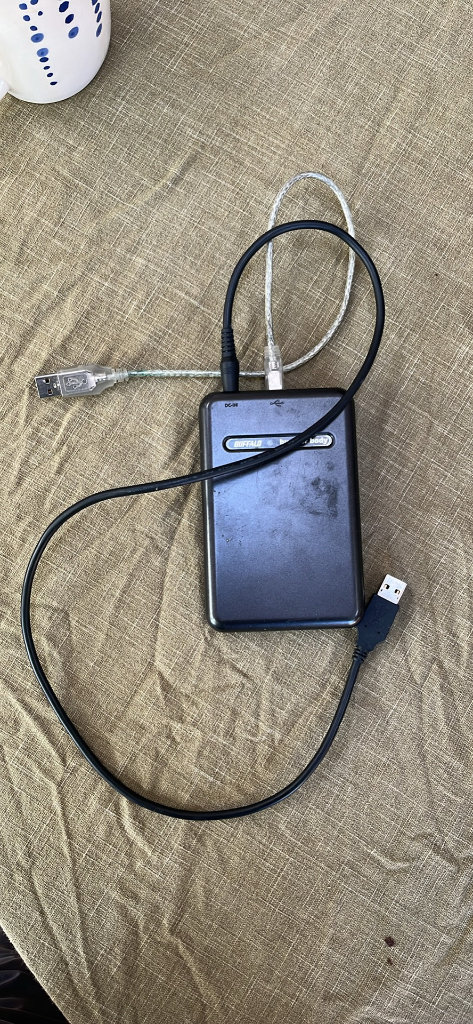 External hard drive - Buffalo - shock-resistant