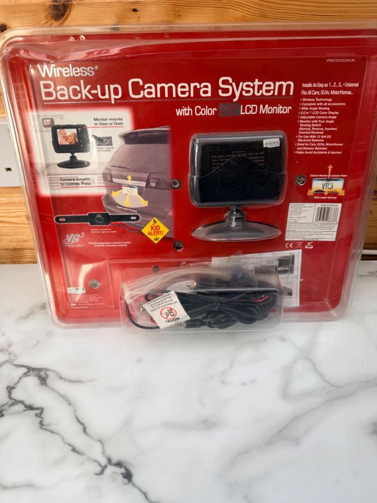 Wireless back-up camera system for home or car