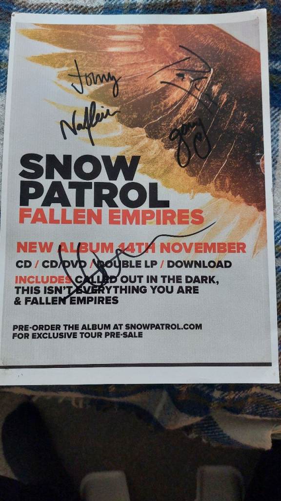 Snow Patrol RUN Vinyl and poster