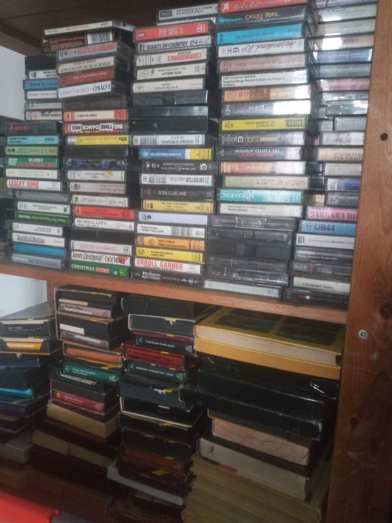 CDs, 45s, music cassettes & lots more. 