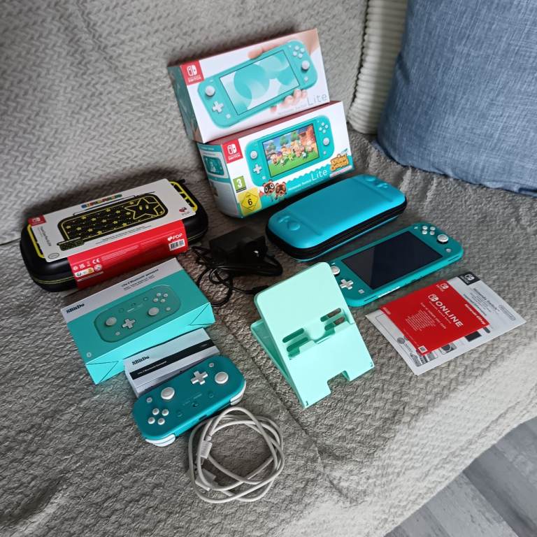 Nintendo Switch Lite with accessories