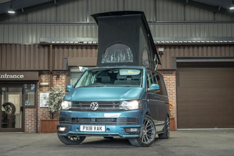  Volkswagen Transporter Stunning Bamboo Green T6 Campervan Conversion
