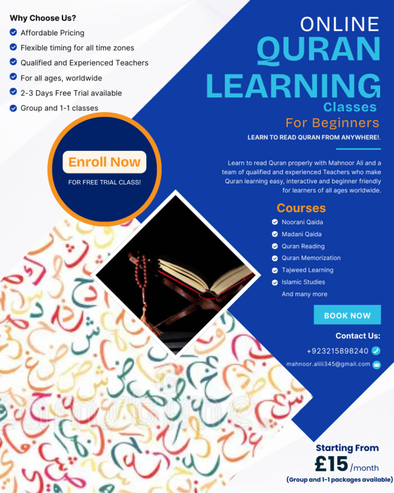 Online Quran Classes with Tajweed | 1-1 Tutor | Kids & Adults
