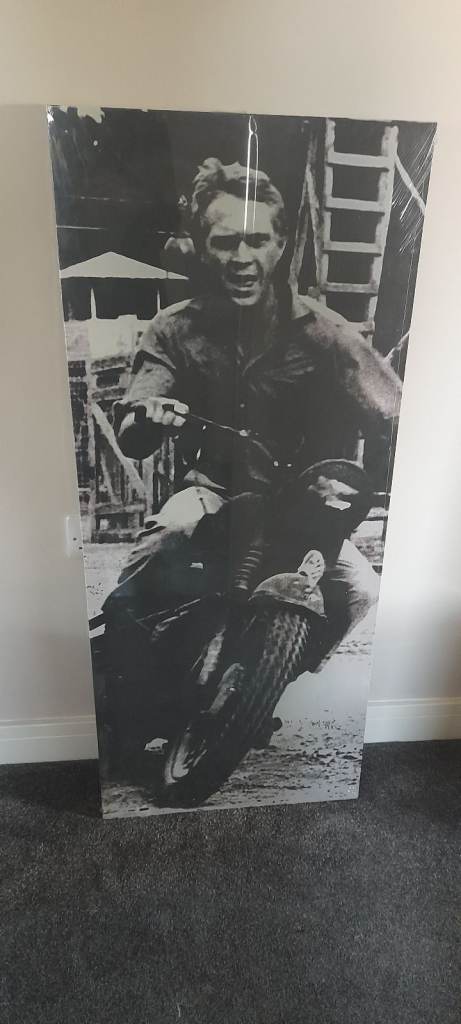 Steve McQueen Canvas Wall Art- the Great Escape 