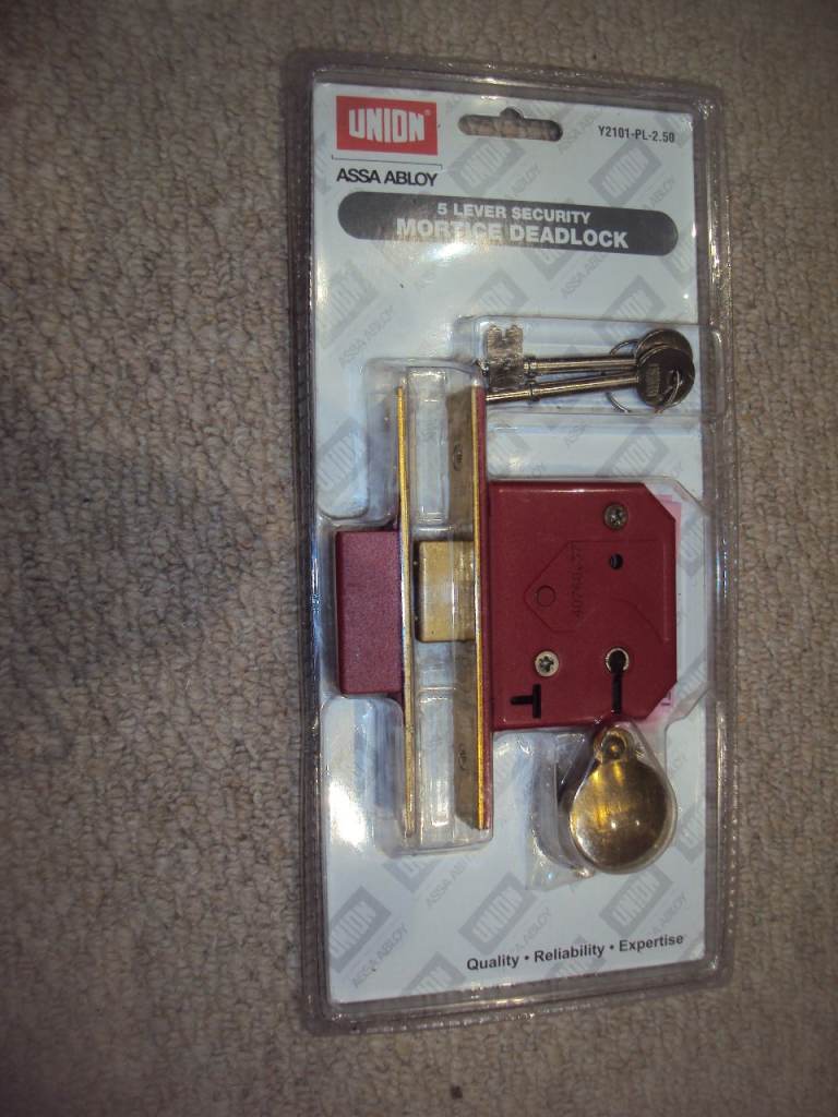 Union 5 lever security mortice deadlock