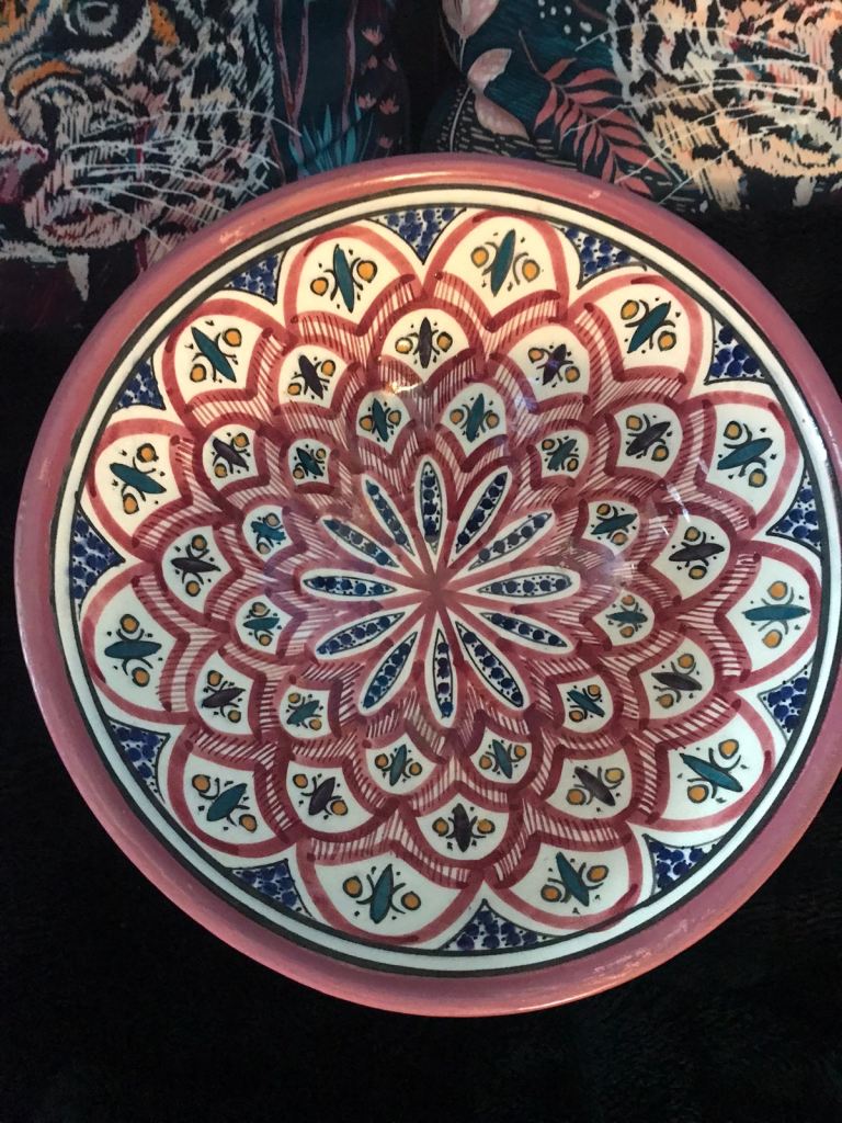 Ceramic Decorative Bowl - Multicoloured Pattern