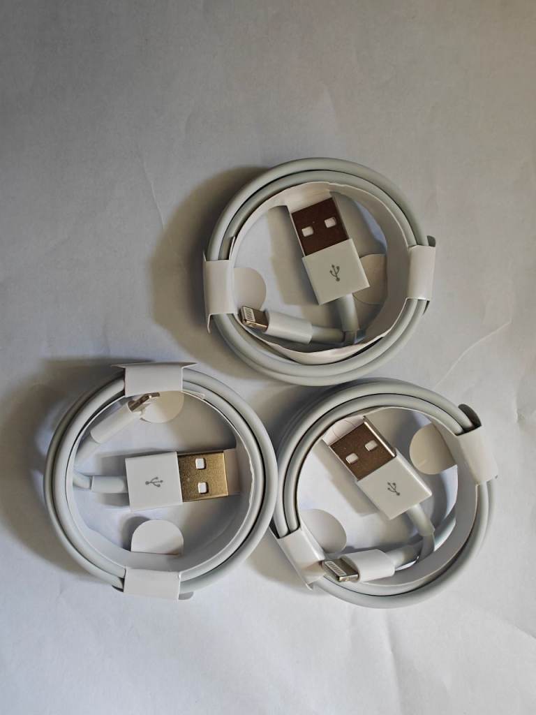 New USB to Lightning Charging Cables x3
