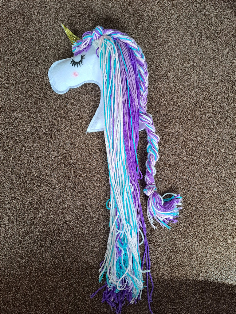 Unicorn, hair can be braided 