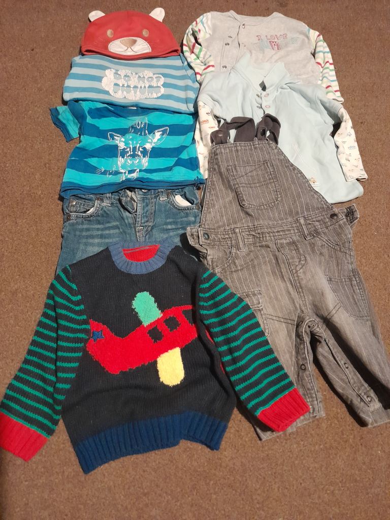 Bundle of baby boys clothes, 9 - 12 months