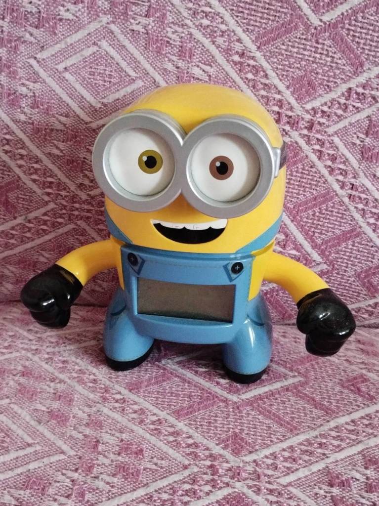 Despicable Me Minions Bob Alarm Clock in very good condition