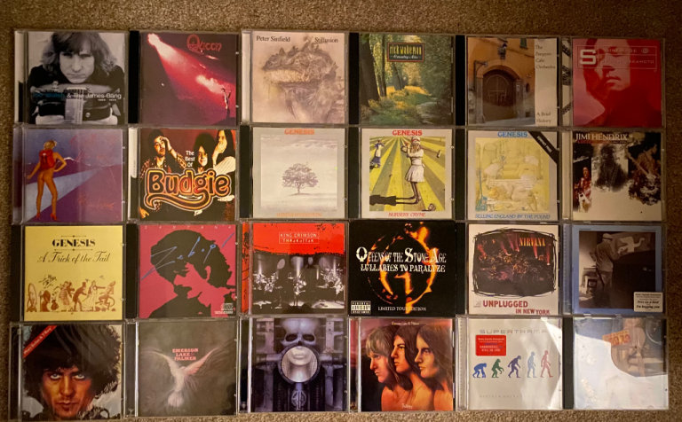 Hendrix, Queen, Genesis, Marc Bolan, ELP, rock and progressive albums