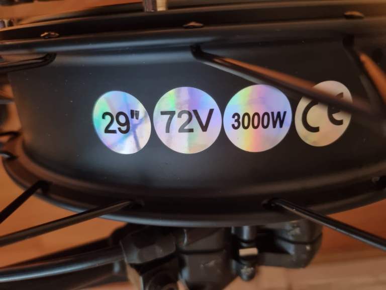 New 3000W 72V 80A 60MPH Large eBike Carrera Hellcat with Triangle Battery West Glasgow G81 2LS