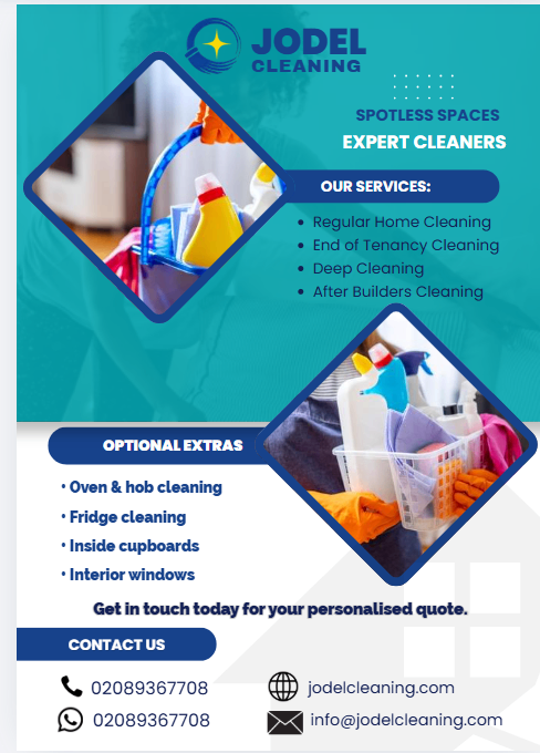 JODEL Cleaning | Domestic, Deep & End of Tenancy Cleaning | Bexley
