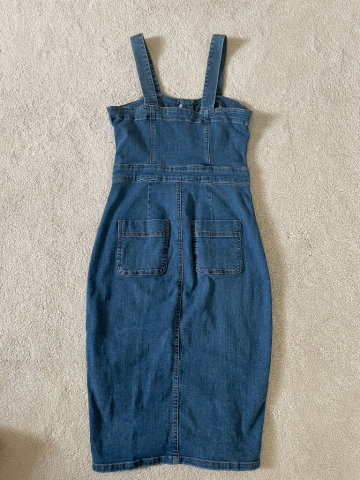 veda denim dress Petal and Pup Women's Maxi SID-FD35659 Crafted from 100% cotton Klevy - Washed Button-Up Size:Adult size - Size M