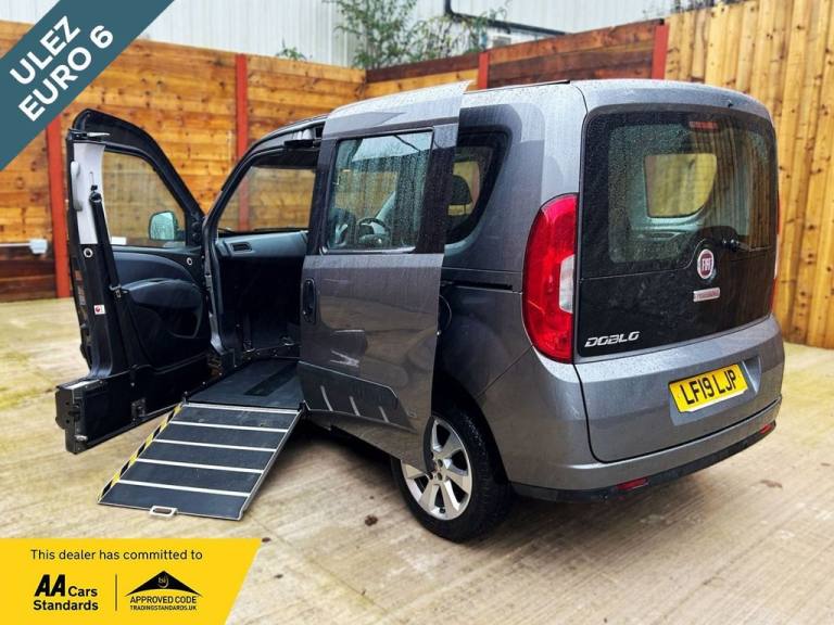 2019 Fiat Doblo 4 Seat Side Entry Passenger Up Front Wheelchair Accessible Vehicle MPV Diesel Manual