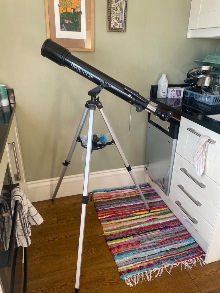 Celestron Powerseeker 70AZ Telescope with Tripod & Lenses