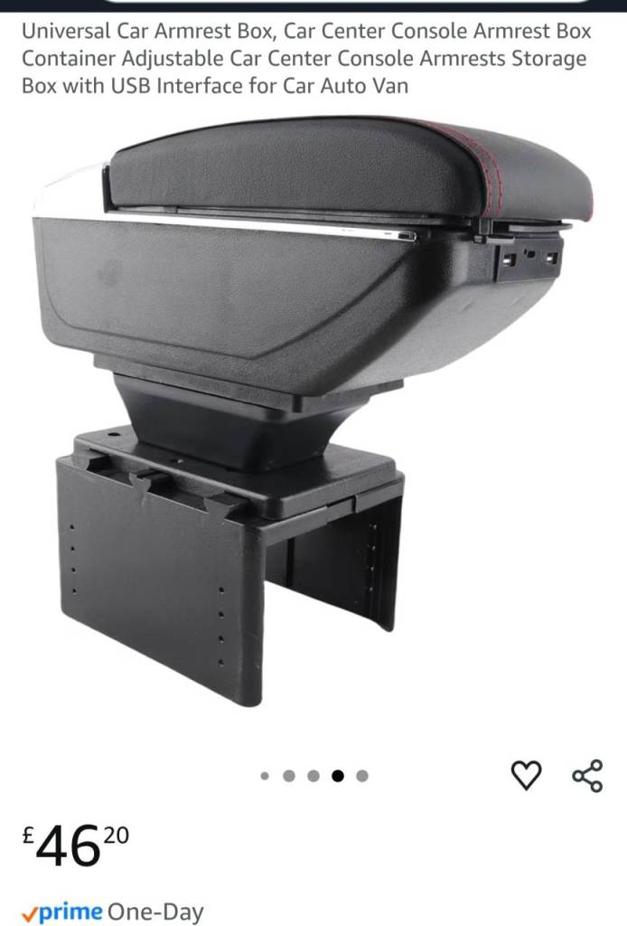 CAR VAN TRUCK MOTORHOME VAN 4x4 STORAGE BOX CUP HOLDER ARMREST CENTRE CONSOLE 
