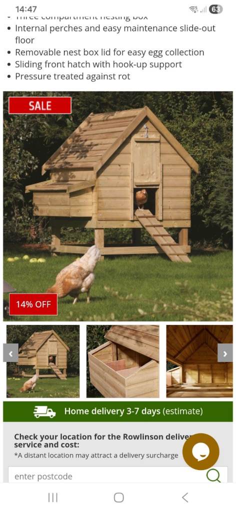 Wanted Chicken Coop Urgent