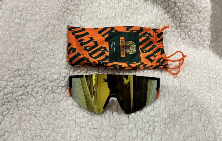 Jägermeister Sunglasses sports - reflective lens, wrap around style 