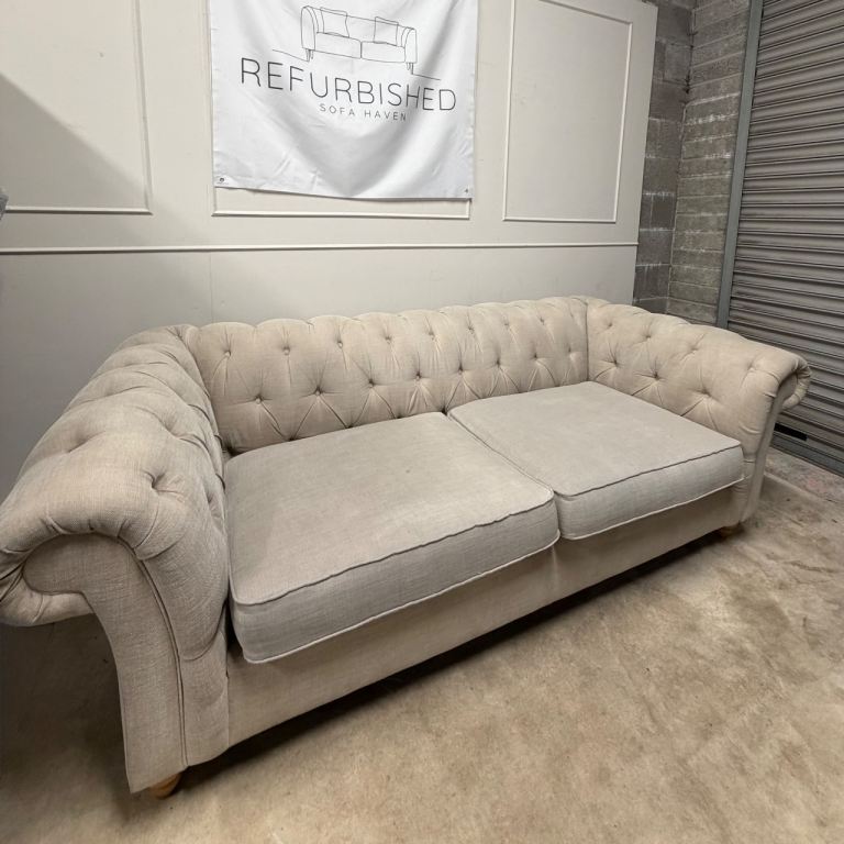 NEXT Gosford || Deep sit Chesterfield 3 Seater Sofa | DELIVERY AVAILABLE!