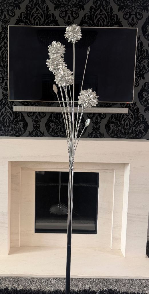 Floor Lamp Light Silver Decorative Stylish Feature