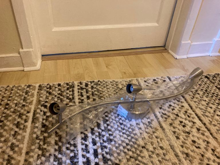 Silver ceiling light - 3 lights - metal