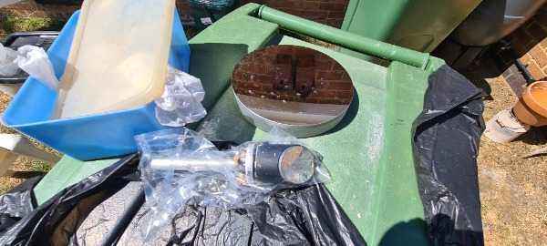 Old telescope reflector mirror PARTS ONLY from FullerscopesFullerscope and tube never worked
