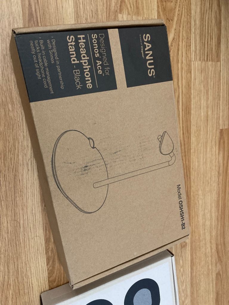 NEW Sanus Sonos Ace Stand + Sonos Ace Black Ear Cushions