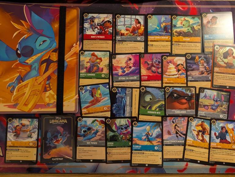 Lilo and Stitch Disney Lorcana Cards with Stitch Binder 