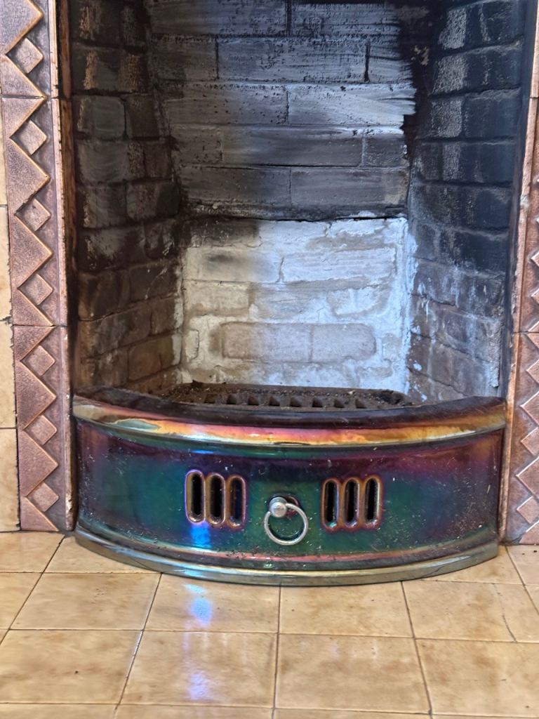 Lustre Ware Cast Iron Fire Front Fret