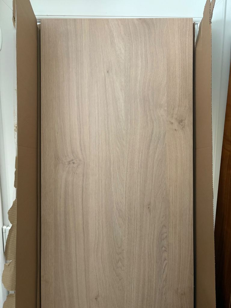 2x Brand New Howdens Kitchen End Panels - Grain Natural Oak (RKM1638)