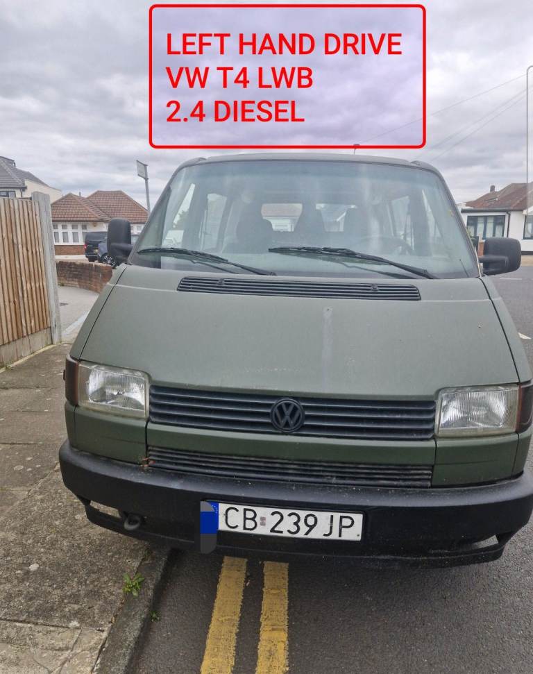 LEFT HAND DRIVE,VOLKSWAGEN T4, 1993, 2400D,EX MILITARY VAN,IN GOOD CONDITION, LHD