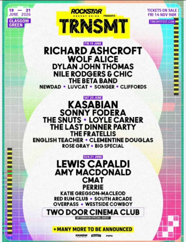 TRNSMT Festival 2026 Tickets – Glasgow Green