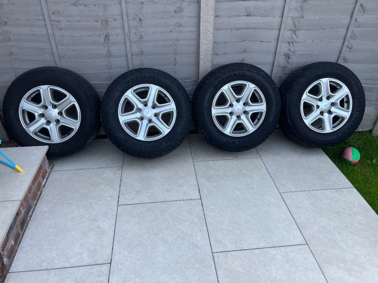 Ford ranger alloy wheels with all terrain tyres 