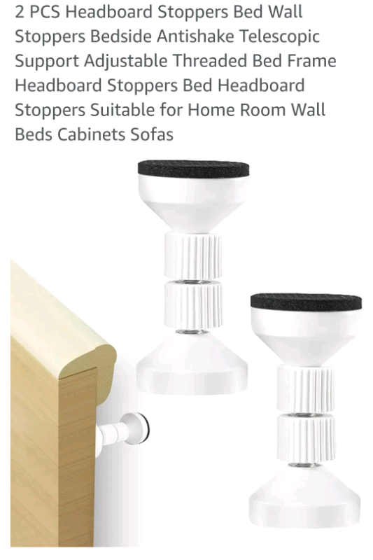 image for Bnip 2 PCS Headboard Stoppers can be used on any furniture 