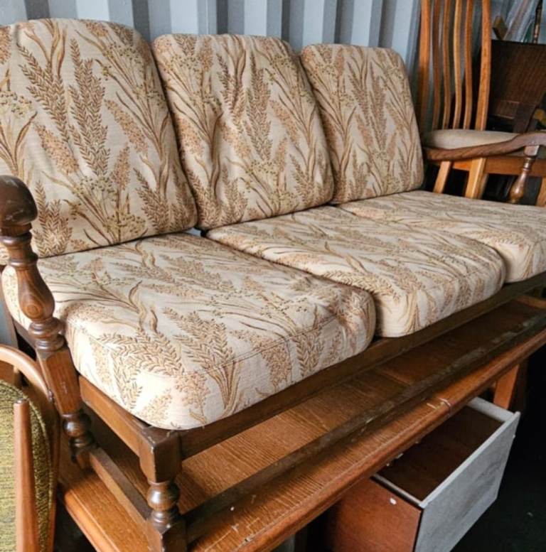 Ercol sofa with matching chairs