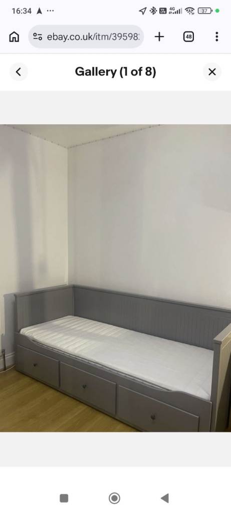 IKEA hemnes daybed grey single or king-size pull out 