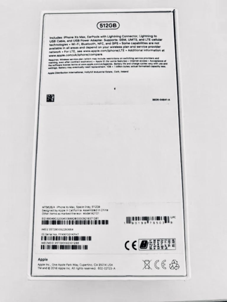 Apple iPhone XS Max 512GB Space Grey