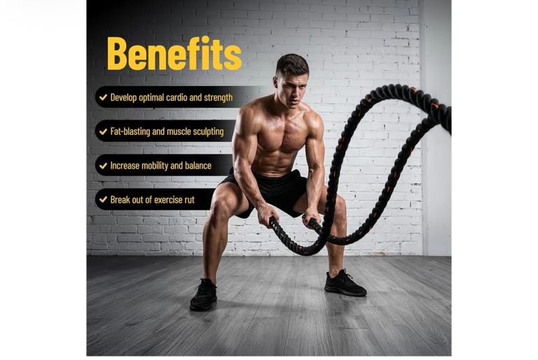 Battle Ropes - hyrox, cross fit, strength training 