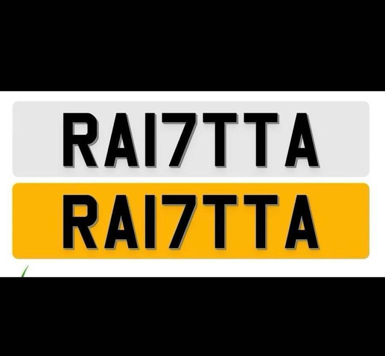 RATTA Private Number plates