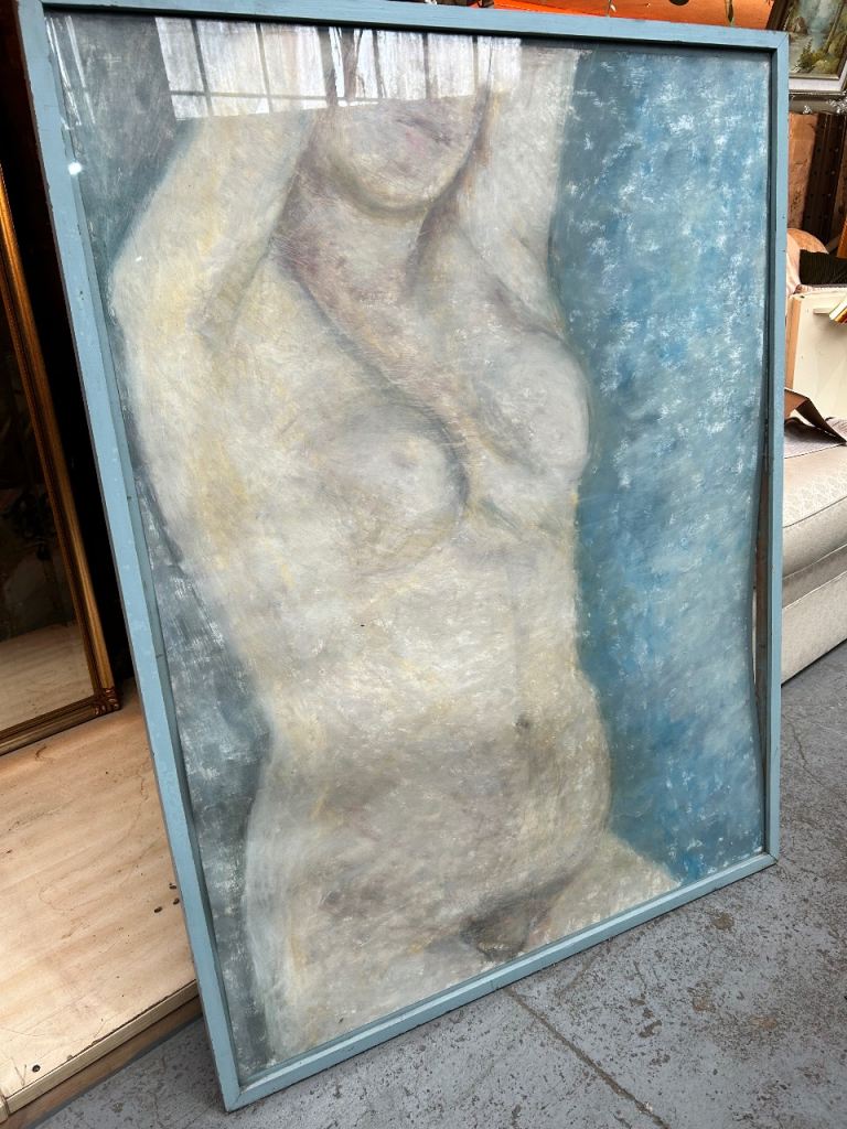 Large Framed Oil Painting by Scottish Artist James Hardie
