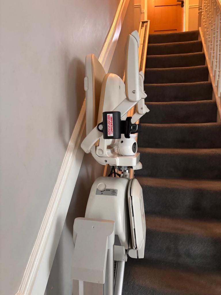 Stannah Stairlift with Beige Upholstery - Good Condition