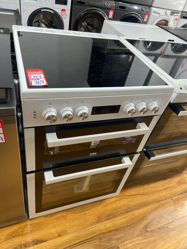 🔥New🔥RRP £469!! Beko Double Cavity Electric Cooker - White 