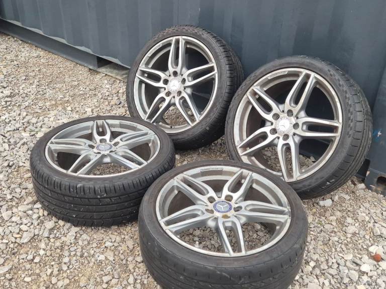 🌟Genuine Mercedes 18 inch alloy wheels 5x112 with MATCHING TYRES 7M++