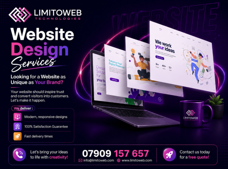 Website Design | Mobile App Development | Graphic Design | Domain | Hosting | UK Based Company