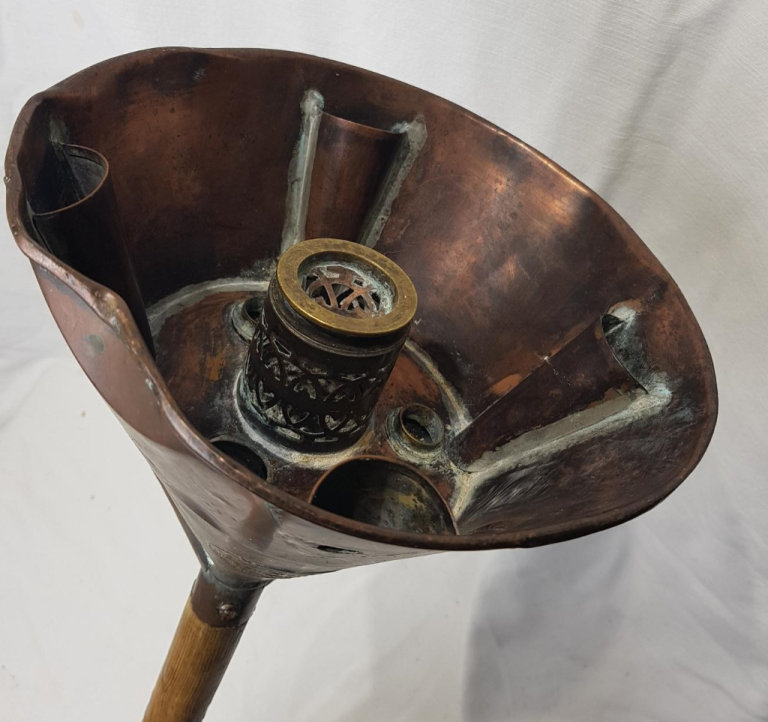 Vintage Antique Copper & Wooden Dolly Vacuum Washer Leeds Industrial Tool