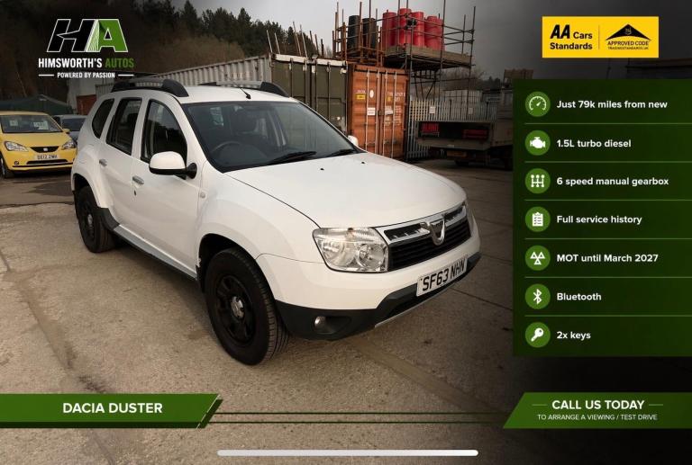 2013 Dacia Duster 1.5 dCi Laureate SUV 5dr Diesel Manual Euro 5 (110 ps) HATCHBACK Diesel Manual